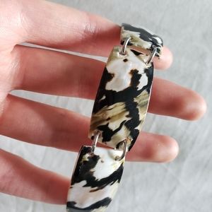 Faux tortoise shell bracelet